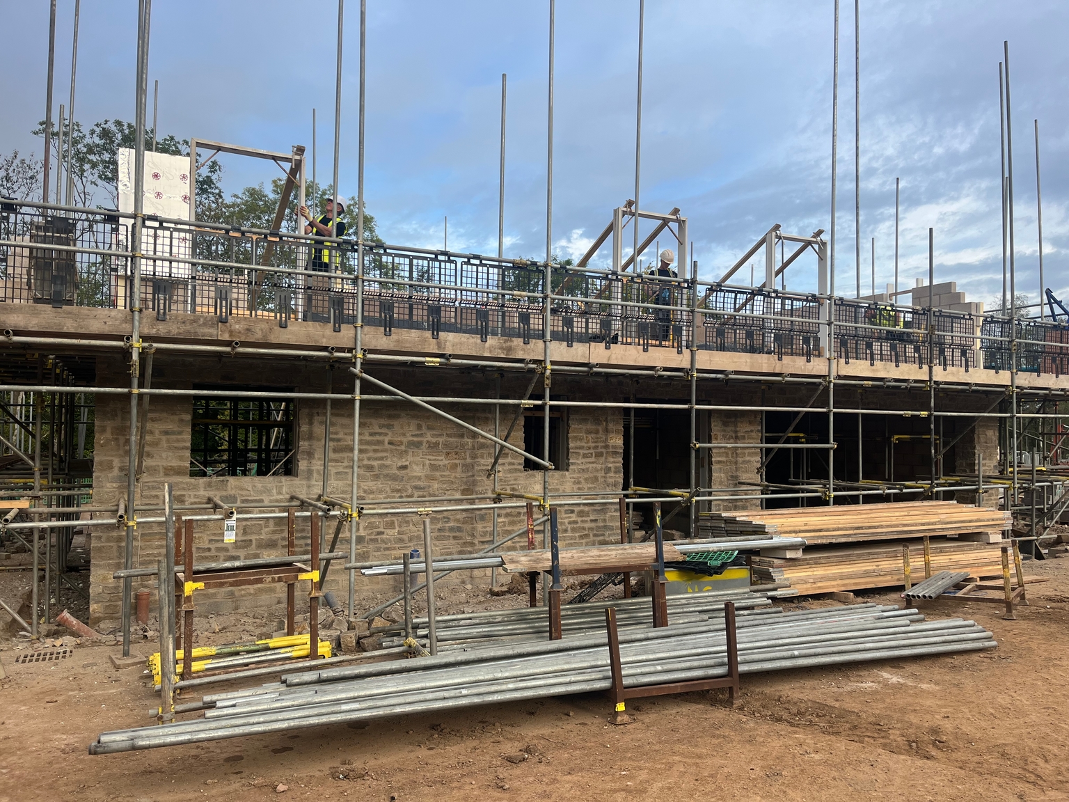 Sneak Peak at Plot 13 - one of the two largest houses on site with stunning stone façades!