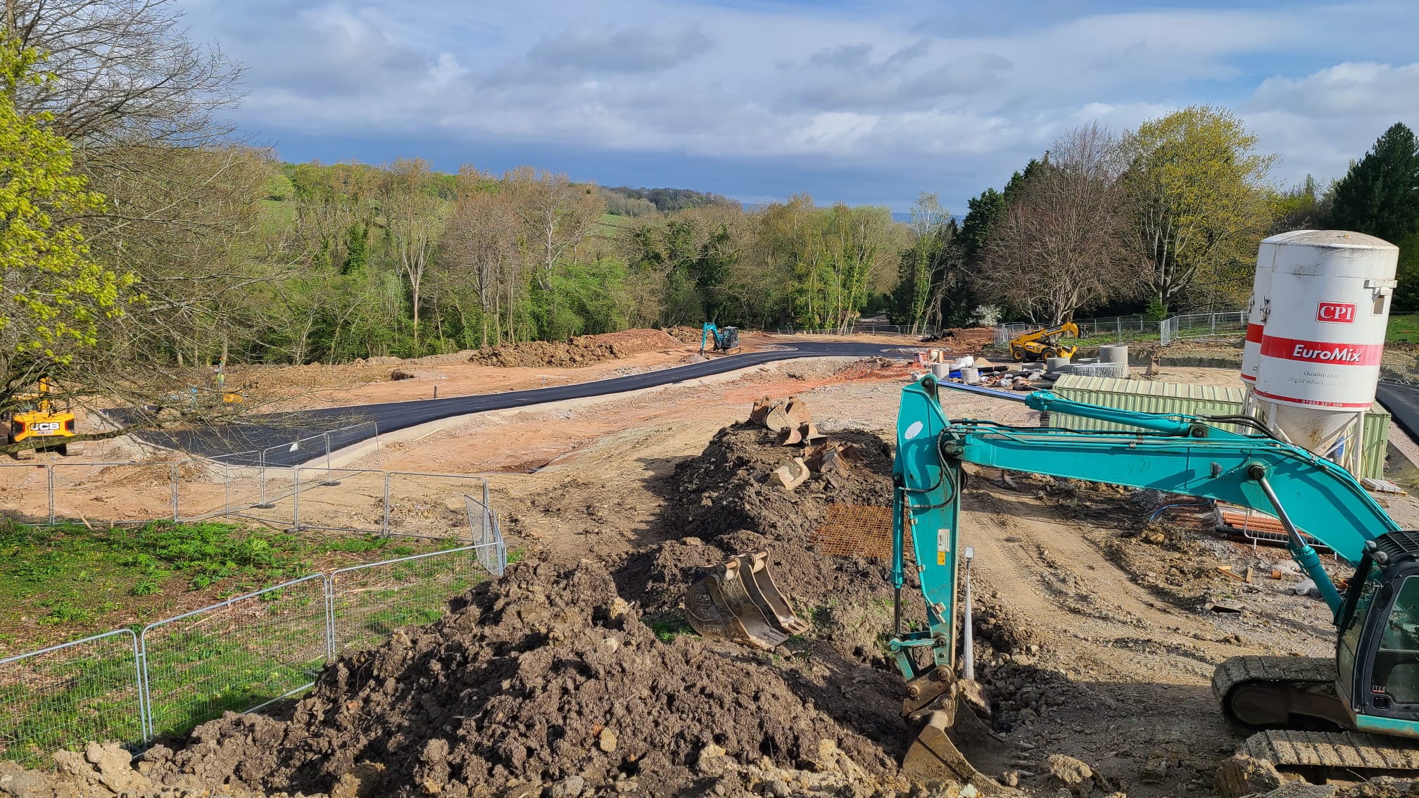 Site progress at Eastwood Park continues with spine road and much of the cut and fill exercise now complete