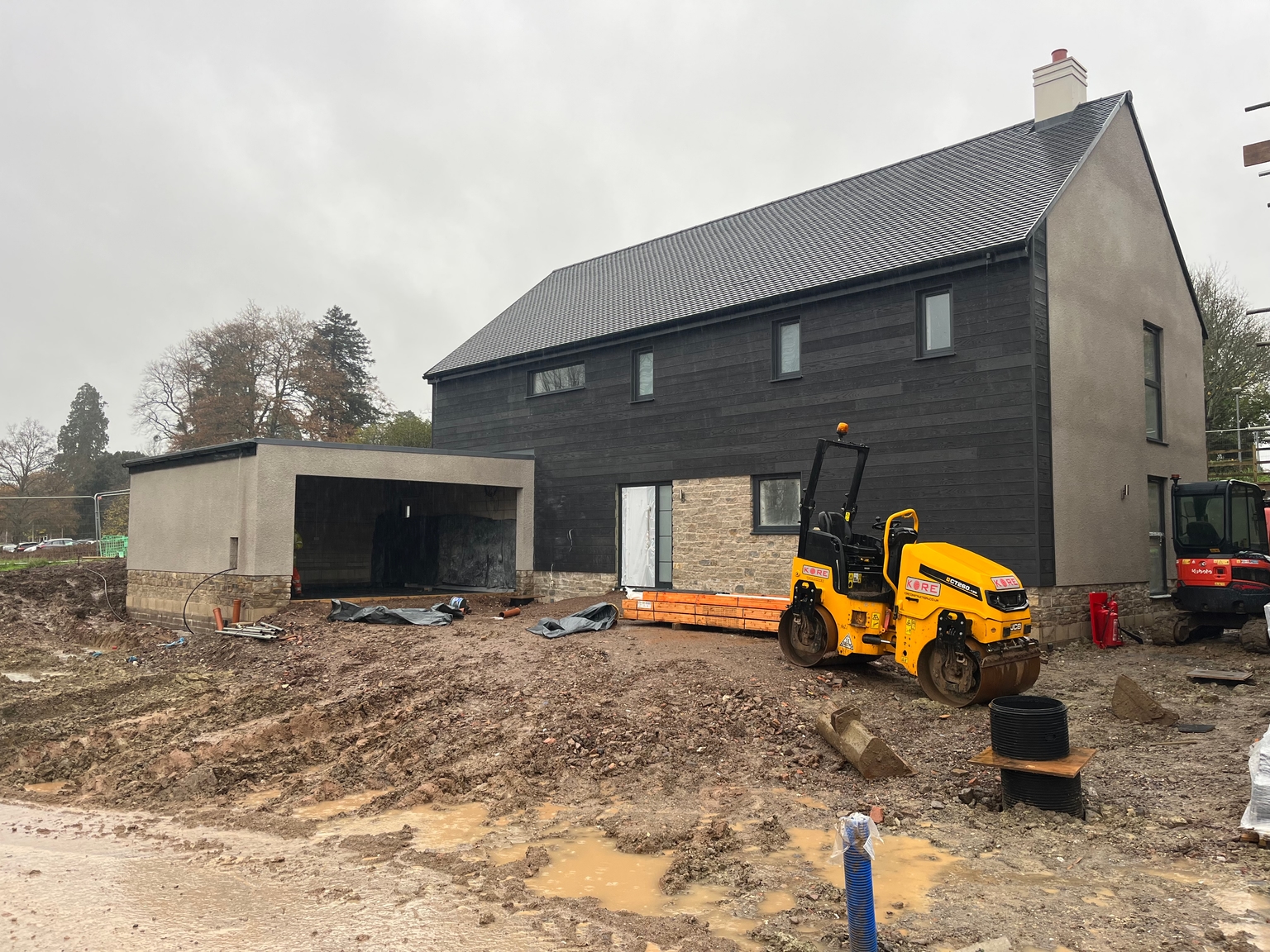 Plot 18 - The Cedar - Named after the Millboard "Burnt Cedar" cladding which we love! 