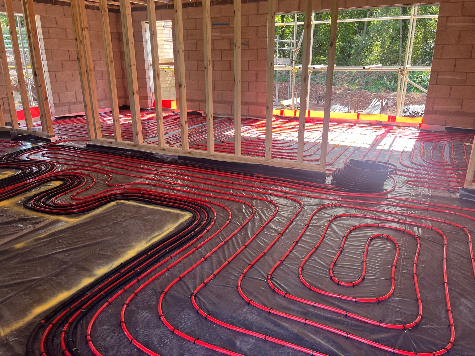 Underfloor heating installed on Plot 12 of The Residences @ Eastwood Park 